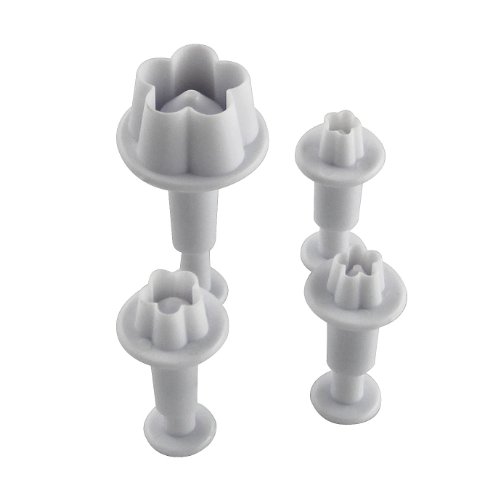 4 tlg. Ausstecher Blume Ausstechform Fondant Keks Kuchen Marzipan neu - 2