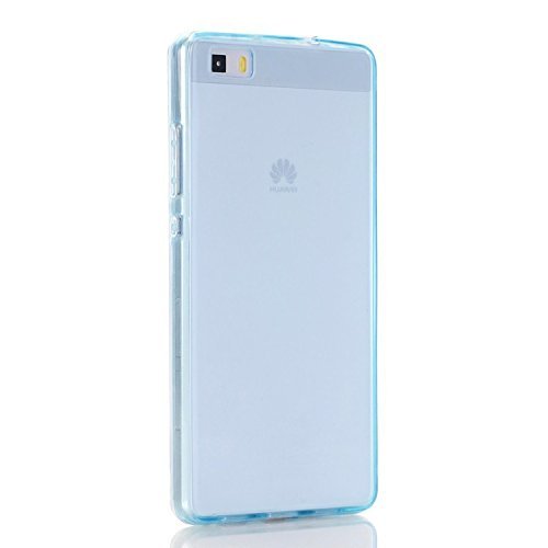 Huawei P10 Plus Hülle,Ukayfe für Huawei P10 Plus Double Side Full Body Silikon Schutzhülle Cute Elegant Retro Kreative Silikon Crystal Vorne und Hinten 360° Full Cover TPU Ultra dünn Case Vorne Hinten Beidseitiger Schutz Full Handytasche Durchsichtig Transparent Front Back Doppelseitig Touchscreen TPU Silikon Dünne Komplette Schale Bumper Case Cover für Huawei P10 Plus, Blau - 2
