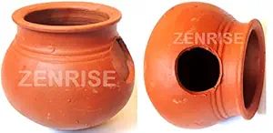 ZENRISE? Clay Pot for Birds for Egg Laying and Breeding, 15 cm - 2 Piece