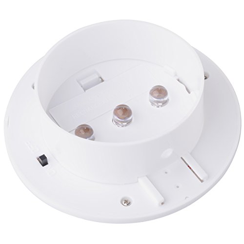 Xcellent Global 4 er Pack 3 LED Solarbetrieben Energiesparend Zaun Dachrinne Licht Außen Garten Wand Lobby Pfad Lampe LD029x4 - 5