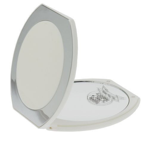 Fantasia Taschenspiegel, mit 10-facher Vergrößerung, Maße: 10 x 10.5 cm weiß/silber - 3