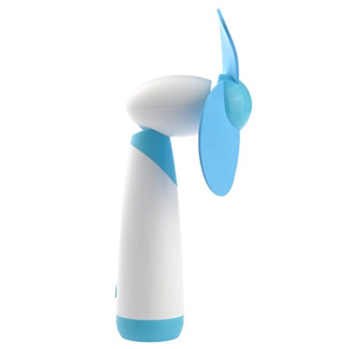 Tinksky Handventilator Batterie Mini Ventilator der Weichschaum-Blades Lüfter(blau) - 2