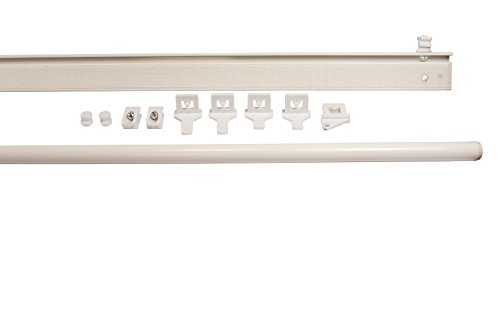 Paneelwagen 60 cm weiß aus Kunststoff für Gardinenschienen – Set 1 – 10 für Schiebevorhänge Größe Set 3 - 2