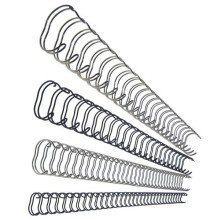 Preisvergleich Produktbild Leitz Drahtbinderücken, A4, 10 mm, 75 Blatt, 100 Stück, silber