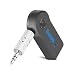 Produktbild Carriea Bluetooth 4.1 Empfänger Drahtlos Bluetooth Receiver Tragbare Bluetooth Adapter Audiogeräte für KFZ Auto Lautsprechersystem mit Stereo 3.5 mm Aux Input- Schwarz