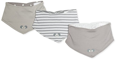Twins Unisex Baby Dreiecktuch, 3er-Pack Neckerchief, Multicoloured (Sleet 163916), One Size (Herstellergröße: 1)