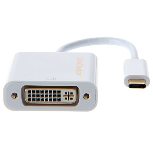 CableCreation Gold USB 3.1 Typ C (USB-C) auf DVI Adapter (DP Alt Mode) für Apple Das neue Macbook / Chromebook Pixel / Dell XPS 13 / Yoga 900 / Asus Zen AIO / Lumia 950 / 950XL, Weiß - 4