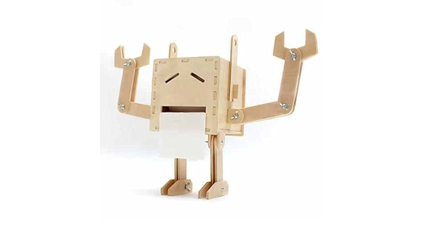 Geek Cook Wooden Mini Monster Diy Toilet Paper Holder Amazon Co Uk Kitchen Home