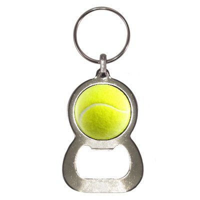 Preisvergleich Produktbild Tennis Ball Design Flaschenöffner Schlüsselanhänger