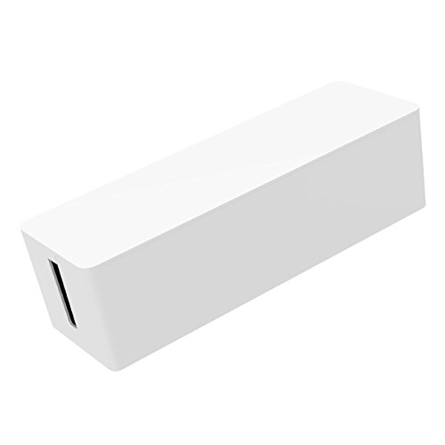 ORICO Kabelbox Kabelorganisator Steckdosenorganizer Kabelaufbewahrung Aufbewahrungsbox Ladestation Verkleidung, Lagerungsbox der Steckdosenleiste Kabel, Größe: 324 x 97 x 93 mm (Weiß)