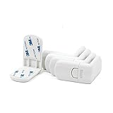 Offgridtec 007520 Kindersicherung für Schublade Schrank Schrankschloss, 5 Stück, weiß