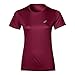 Produktbild ASICS Damen Silver Shortsleeve Top Laufbekleidung T-Shirt Dunkelrot - Silber XL