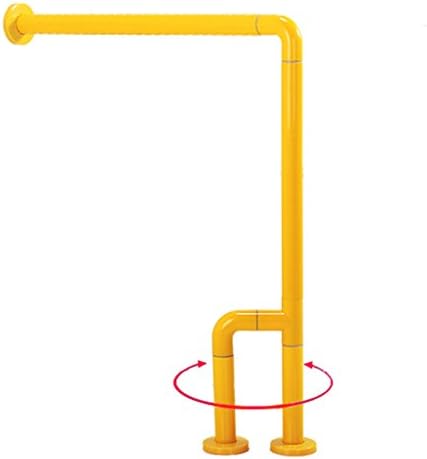 Bathroom non-slip handrail toilet shower bathtub rail toilet toilet safety rails handicapped handrails for disabled pregnant women and the elderly to get up and save effort anti-fall handrail ( Color : Yellow )