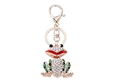 VFK V Casa Llavero de Llavero de Diamantes de imitación de Rana Colgante de Bolsa de Animales...