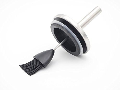 Allgrill® Edelstahl Grill- bzw. Marinier-Set mit Silikonpinsel - 3