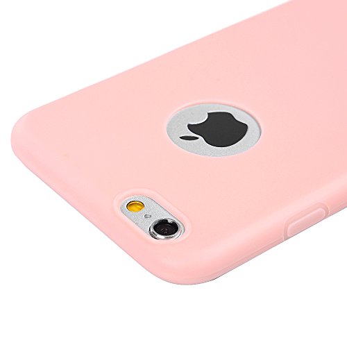 iphone 6/6S Plus Hülle Badalink iphone 6/6S PlusSchutzhülle TPU Handyhülle Case Cover Handytasche Anti-Rutsch Kratzfest Handyhülle Case Cover für Iphone 6/6S Plus Matt Rosa - 5