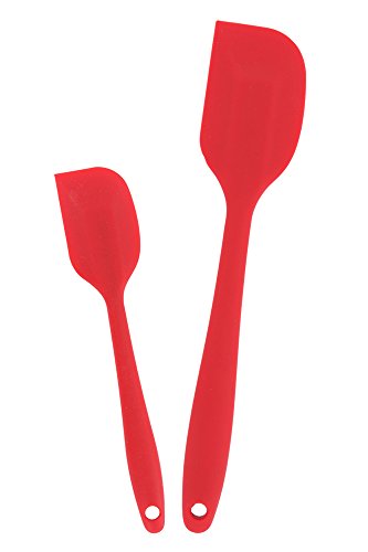 Tastefast Silikon Teigschaber Teigspachtel 2 Stück-Set | 100% BPA frei | Anti-Haftbeschichtung | Geruchsfrei | Ergonomischer Griff | Geschmacksneutral | Garantie