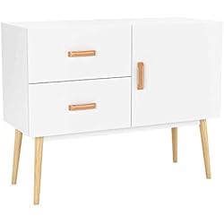 Homfa Commode Meuble Style Scandinave Meuble TV pour Salon Cuisine Couloir 100x40x80cm