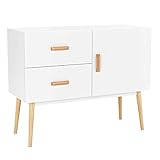 sideboard hoch Verstellbare Einlegeböden- Es lässt sich die Höhe von ca. 5 cm der einzelnen Ablageebenen individuell anpassen, um persönliche Dinge, dekorative Accessoires bestmöglich unterzubringen.