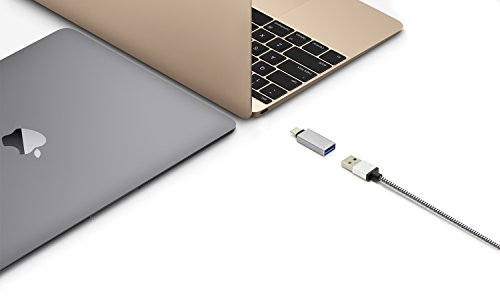 Urcover® USB-C auf USB 3.0 A OTG Adapter / Konverter Umwandler von USB Type-C Input in Micro-USB für Typ-C Geräte wie MacBook Pro , MacBook (2015) , ChromeBook Pixel , Nexus 5X , Nexus 6P , Nokia N1 , OnePlus 2 und weiter [Grau] - 6