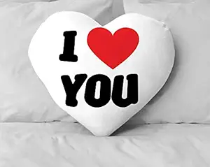 DreamVio Love Heart Shaped Velvet Cushion/Plush/Pillow for Gifting on Birthdays,Anniversaries, Valentine Day Color - Multi (Size- 15x17 inch) Shape 11