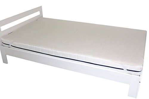 ZOLLNER® strapazierfähiger Matratzenmolton / Matratzenspannauflage / Matratzenschoner 100% Baumwolle, Größe ca. 140×200 cm, in weiteren Größen erhältlich, direkt vom Hotelwäschespezialisten, Serie „40137“ - 3