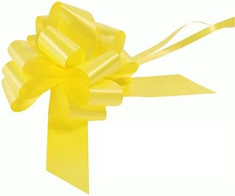 5 Bow Wedding Car Kit in Yellow - 5 Bows and Ribbon