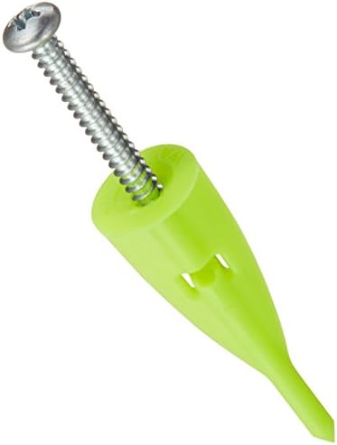 WallClaw Anchors PCK-WC50-YS Hammer-in Drywall Anchors and Screws (50 Pack)