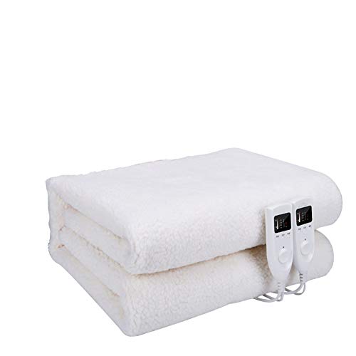 Preisvergleich Produktbild Unbekannt Die Vliesheizdecke Ist Eine Zweischichtige Temperaturgesteuerte Doppelschichtkontrolle. Größe (180 * 160Cm), Kann Im Wohnzimmer Schlafsaal Verwendet Werden,White,180 * 160