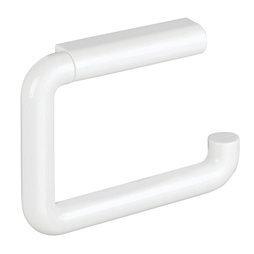 InterDesign 67001EU Wandmontierter Toilettenrollenhalter, weiß