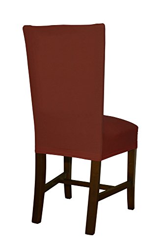 Stuhlhussen rot von Bellboni, 4er Pack, hochwertige Stuhlbezüge, Stuhlüberzüge, passend für viele Stuhlgrößen elastisch, bi-elastic - 2