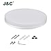 Produktbild J&C 18W LED Deckenleuchte IP44 1550LM Warmweiß LED Deckenleuchte Energiesparendes Licht Wannenleuchte Deckenlampe Spotlicht Warmweiß 3000K mit CE & RoHs Runde LED Deckenleuchte - Typ- E