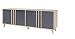 Produktbild Sideboard, Kommode - Farbe: Sonoma Eiche / Grau, Breite: 220 cm