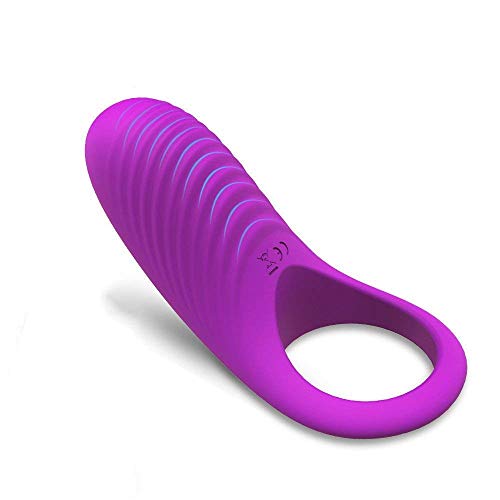 Kekai Vibrating Penis Ring 9-Speed Penis Ring Vibrator Medical Silicone Waterproof Rechargeable Powerful Vibration Sex Toy for Men and Couples Purple