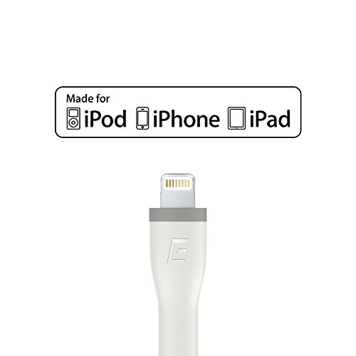 [Apple MFi Zertifiziert] EasyAcc Lightning zu USB Kabel 15cm Lade und Datenkabel im Unibody Design für iPhone 6s, 6s Plus, 6, 6 Plus, 5s, 5c, 5, iPad Air, Air 2, iPad Mini, Mini 2, Mini 3, iPad 4 Gen, iPod Touch 5 Gen und iPod Nano 7 Gen Farbe Weiß - 2