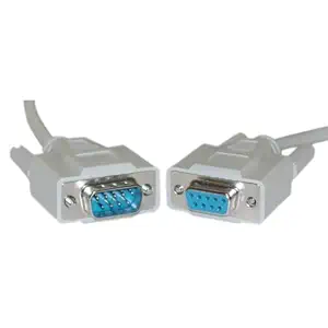 Null Modem Cable, DB9 Male to DB9 Female, UL rated, 8 Conductor, 6 foot