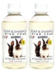 CERO High Foam Shampoo for RABBIT, NO Perfume | NO Colour, 100% Pure Soap (200ml) 2 PC COMBO