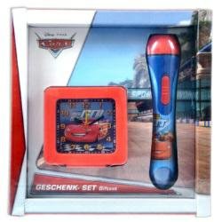 Disney Pixar Cars Set mit Quartzwecker und LED-Taschenlampe