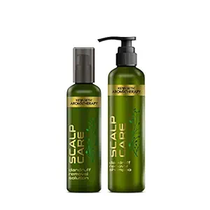 Keya Seth Aromatherapy, Scalp Care Dandruff Removal Treatment Kit Gently Cleanses Dandruff & Flakes, Enriched with Tea Tree & Lemon Essential Oil