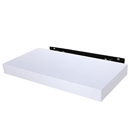 Songmics Wandboard Wandregal 40 x 20 x 3,8 cm Belastbarkeit 15 kg weiß LWS504