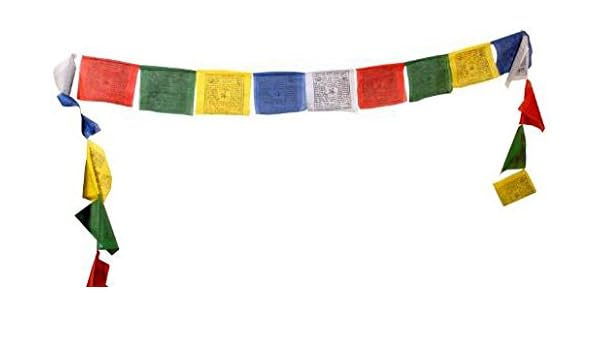 Tibetan Prayer Flag Large Traditional Design 10 X 10 Roll