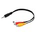 Produktbild GROOMY 3.5 mm Jack Macho a 3 Conversores RCA Hembra Cable de Video Audio Adaptador Estéreo
