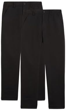 Debenhams Boys' Two Pack Black Slim Fit School Trousers Age 3-16 Years