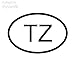 Produktbild Stycars® 14.5Cm*9.8Cm Tz Tanzania Country Code Oval Car Sticker Vinyl Decal Black