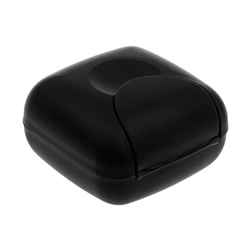 MagiDeal Reisen Camping Zu Hause Seifendose Seifenbox Dusche Badezimmer Seifenschale - Schwarz