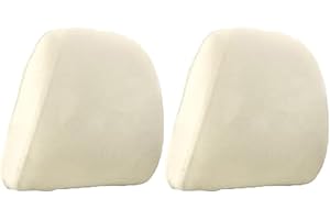 PUUPAA Lot de 2 housses d'appui-tête de voiture résistantes à la poussière et lavables - Housses de protection universelles pour appuie-têtes de voiture pour camion, bus, bus, camion, SUV, beige