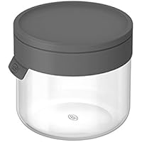 Alfi Cristal con tapa, vidrio, gris, 15.0  x  10.0  x  10.0 cm