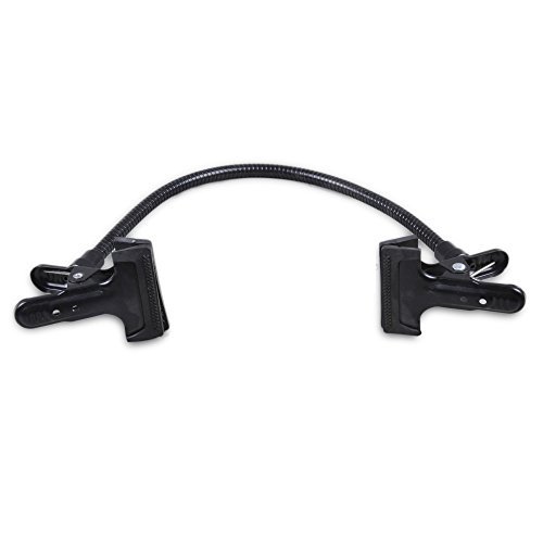 Phot-R P-VC-D Photo Studio Doppelfederklammer Untersttzung Kamera Licht-Standplatz-Stativ-Griff mit Flex Arm schwarz