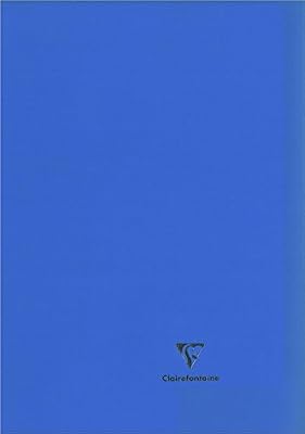 Clairefontaine 971412 C A4 Koverbook opaque GRANDS CARREAUX Polypro Cahier agrafé - Bleu