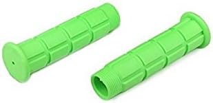 Omeny Bicycle Bike Micro Scooter Rubber Handlebar Handle Grips (Green)